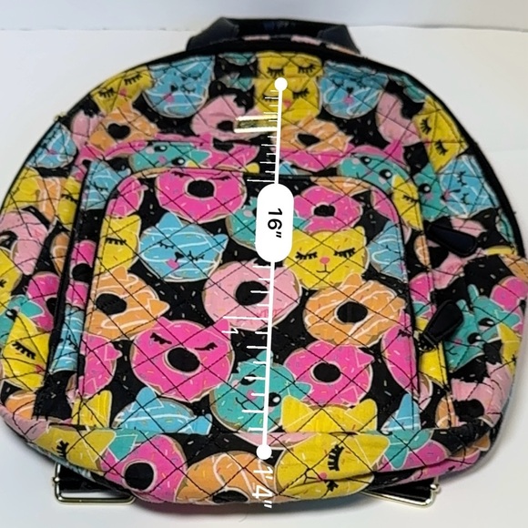 Luv Betsey by Betsey Johnson quilted Donut cat backpack - Picture 10 of 11